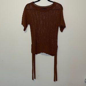 New York & co. Brown sweater top. Size small